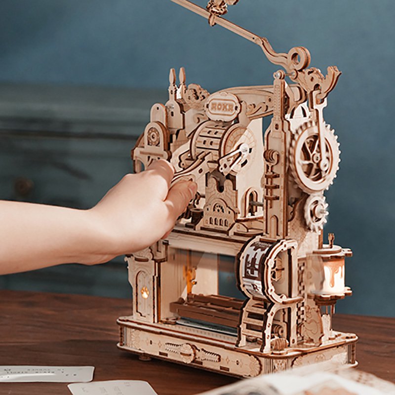 3D Houten Puzzel Printing Press