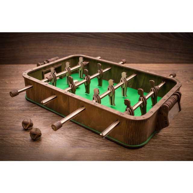 3D Houten Puzzel Tafelvoetbal