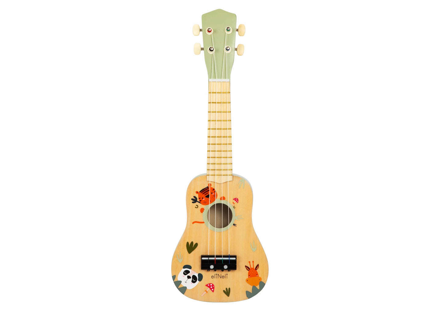 🎸 Houten Kindergitaar met Dierenvriendjes – Speels & Muzikaal Plezier voor Elk Kind