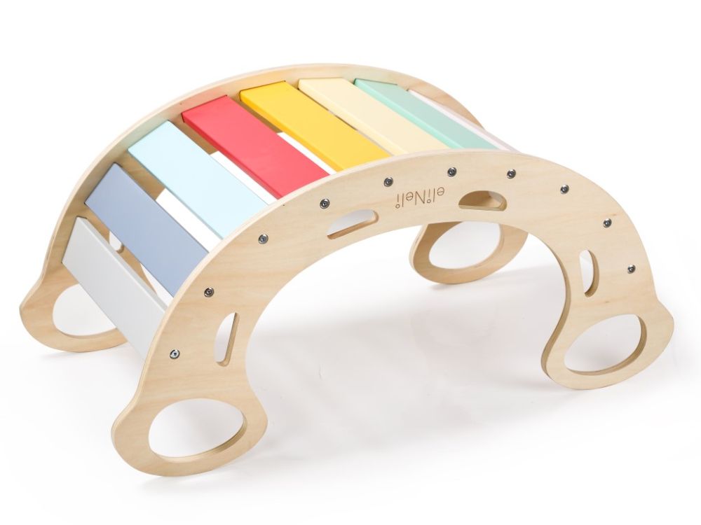 Balançoire Montessori en bois 5 en 1 avec plateau 2 en 1 - ensemble neuf (NEUF)