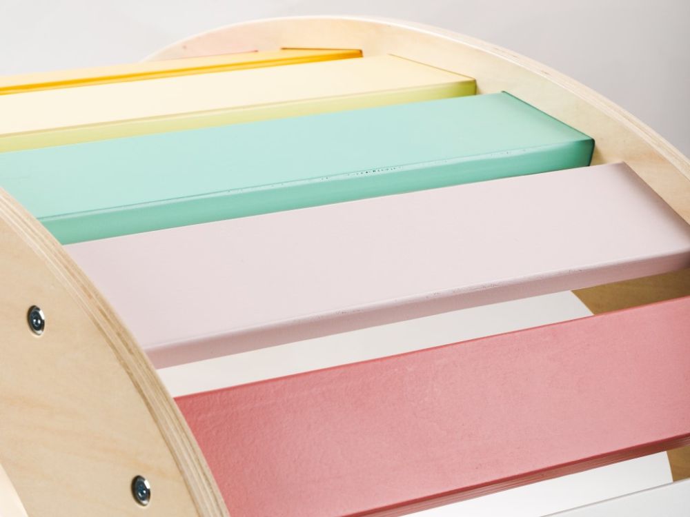 5-in-1 Montessori Houten Schommel met Dubbelzijdige Plank - VOF Snug & Smart