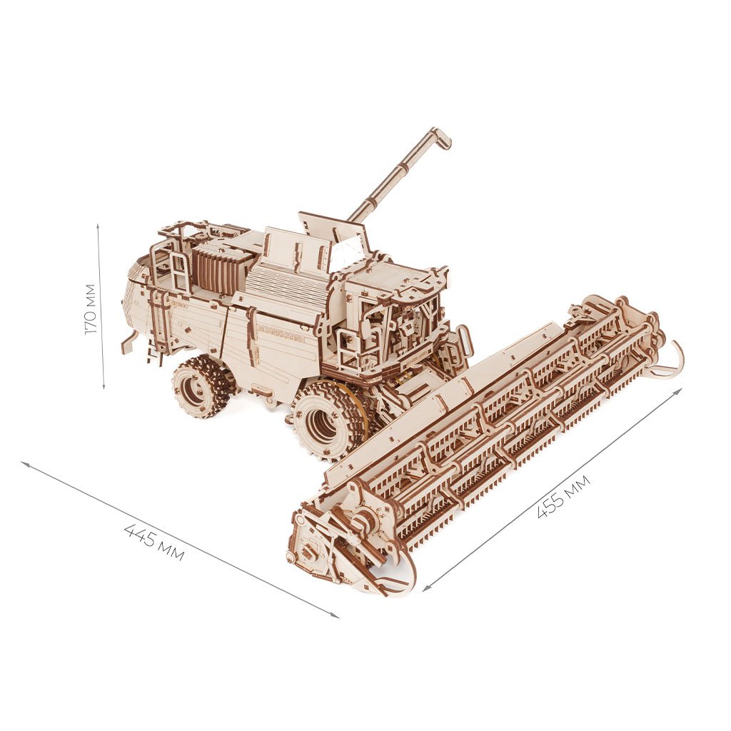 3D Houten Puzzel Grain Combine