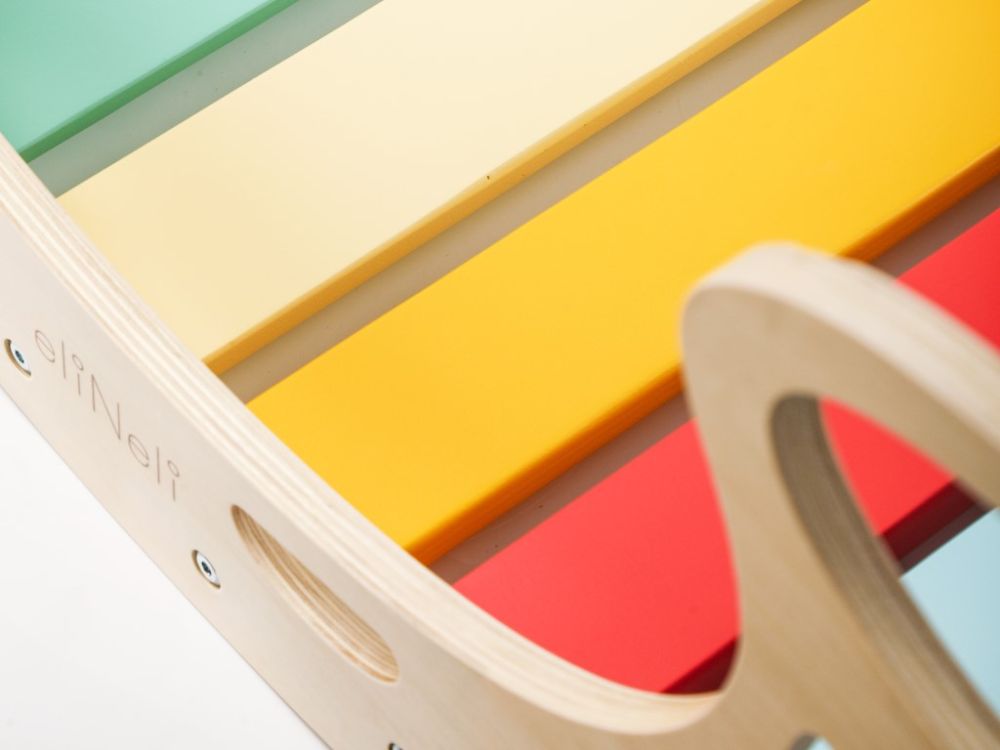 5-in-1 Montessori Houten Schommel met Dubbelzijdige Plank