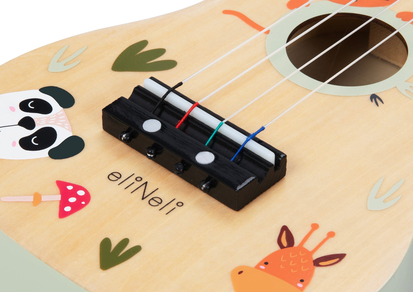 🎸 Houten Kindergitaar met Dierenvriendjes – Speels & Muzikaal Plezier voor Elk Kind - VOF Snug & Smart