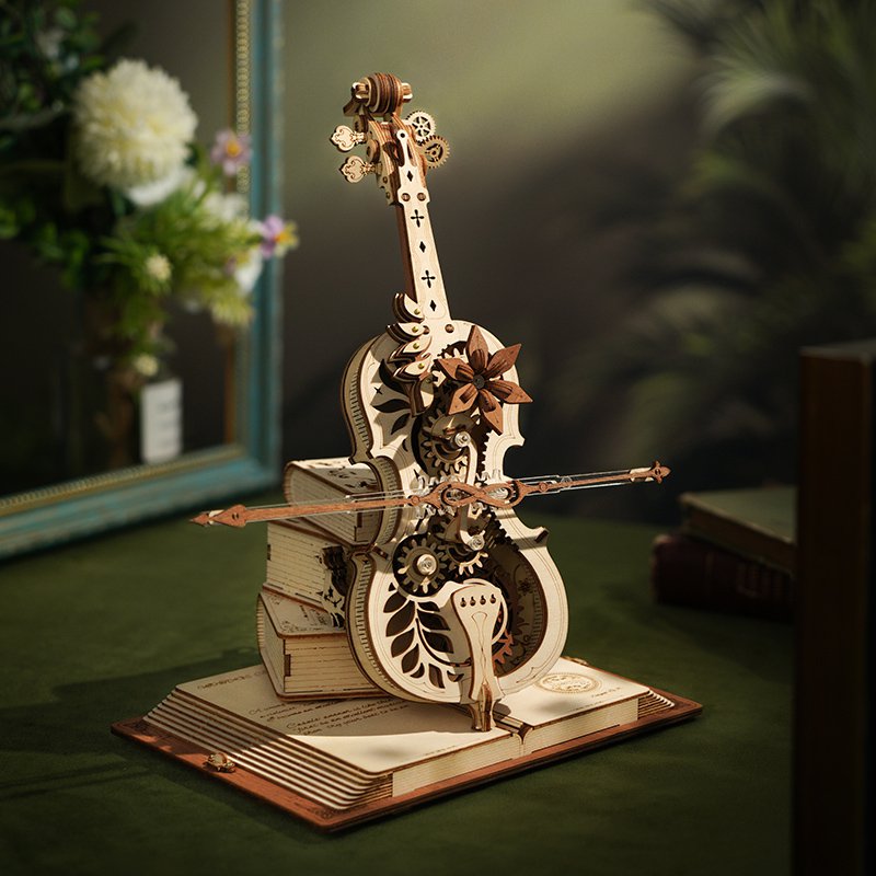Houten 3D Puzzel Magic Cello
