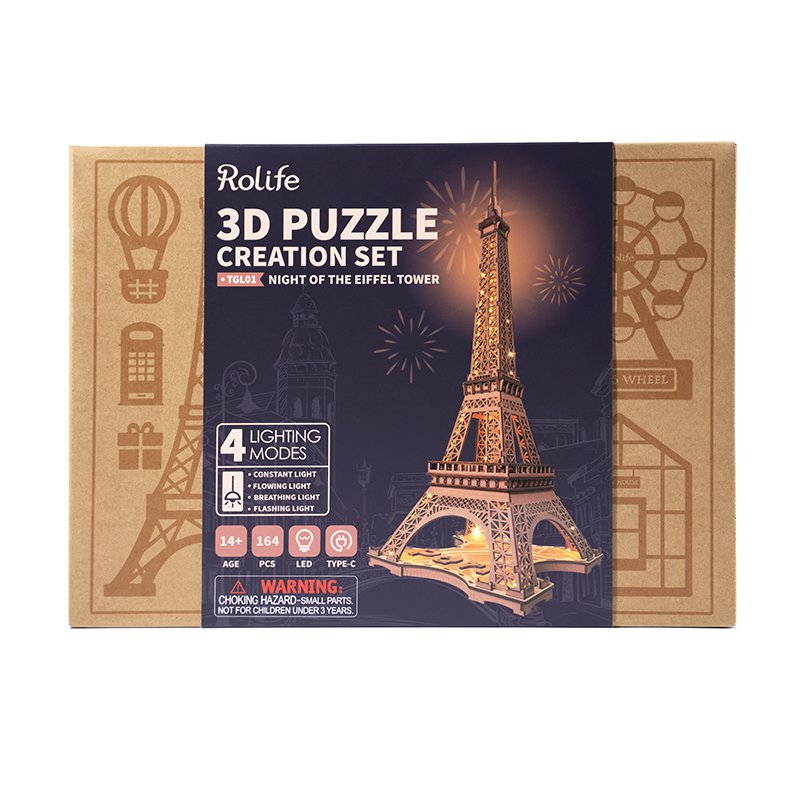 3D Houten Puzzel Eiffeltoren