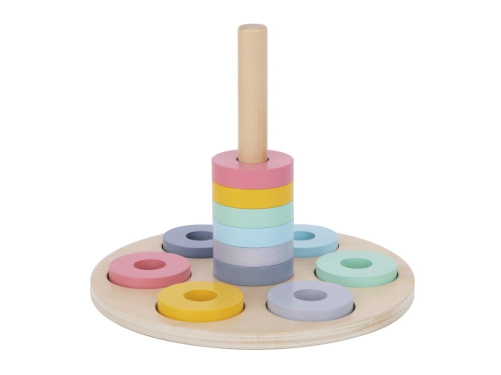 Educatieve speelbox 13–18 maanden – houten Montessori speelgoedset met puzzels, hamerbank, stapelbekers en boek over emoties