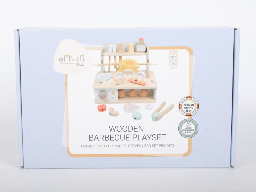 Houten BBQ Set