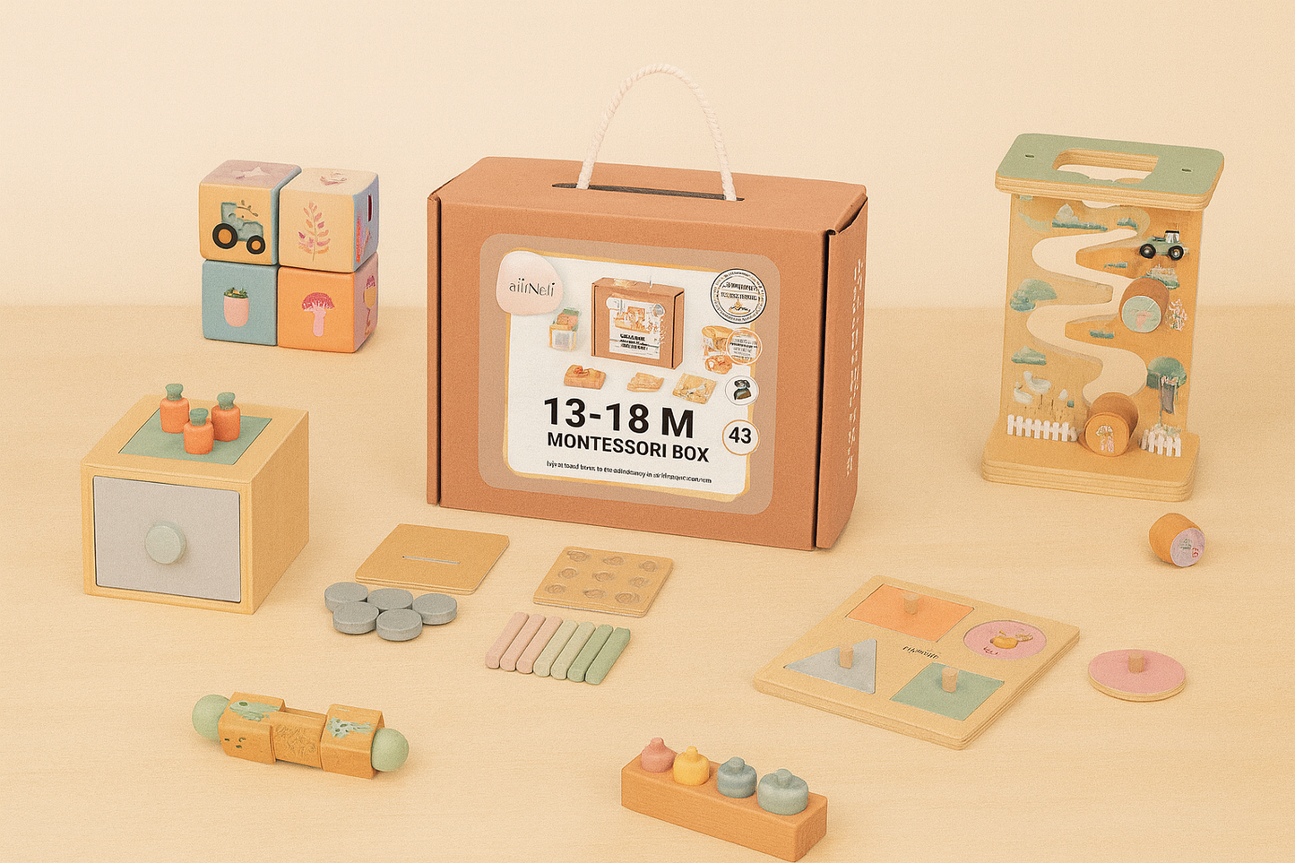 Coffret de jeu éducatif pour les 13 à 18 mois