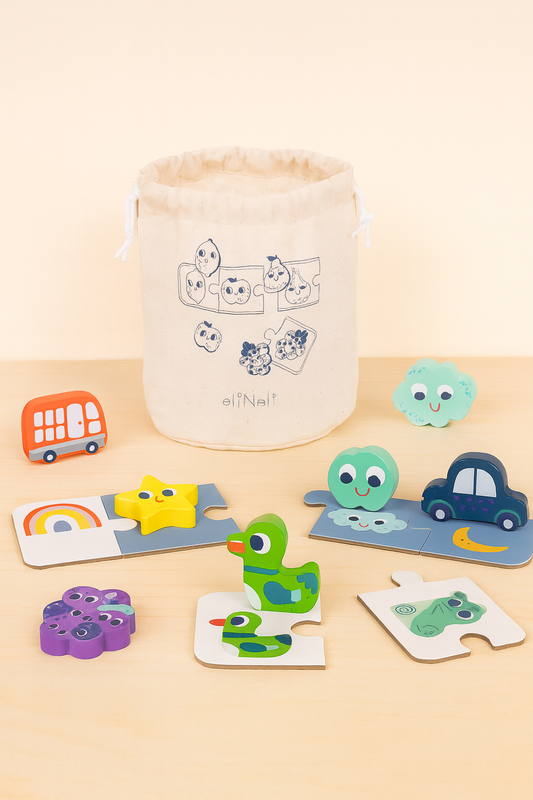👋 Houten Zoekspel | Educatief Bordspel voor Kinderen - VOF Snug & Smart