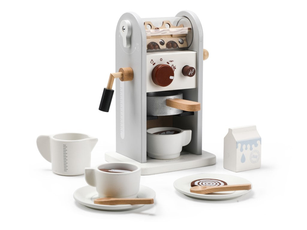 ☕ Houten Kinderkoffiemachine met Accessoires