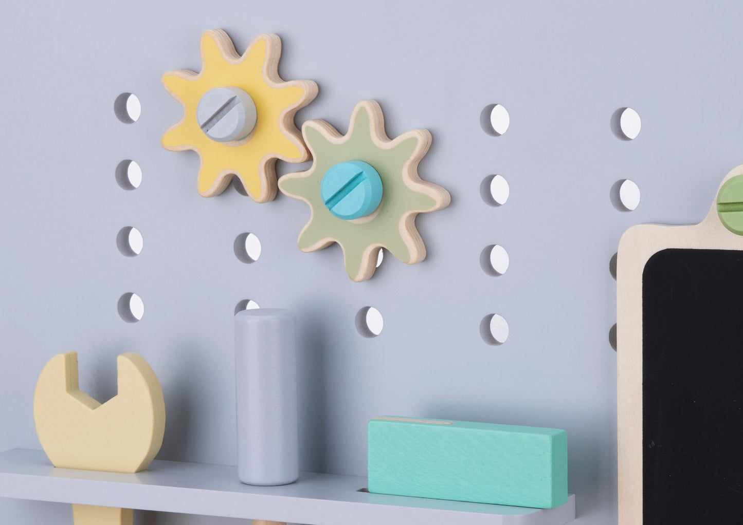 🔧 Houten Kinderwerkbank met Gereedschap – 73-delig