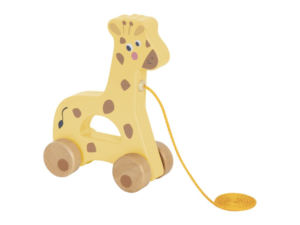 Houten Trekfiguur – Giraffe
