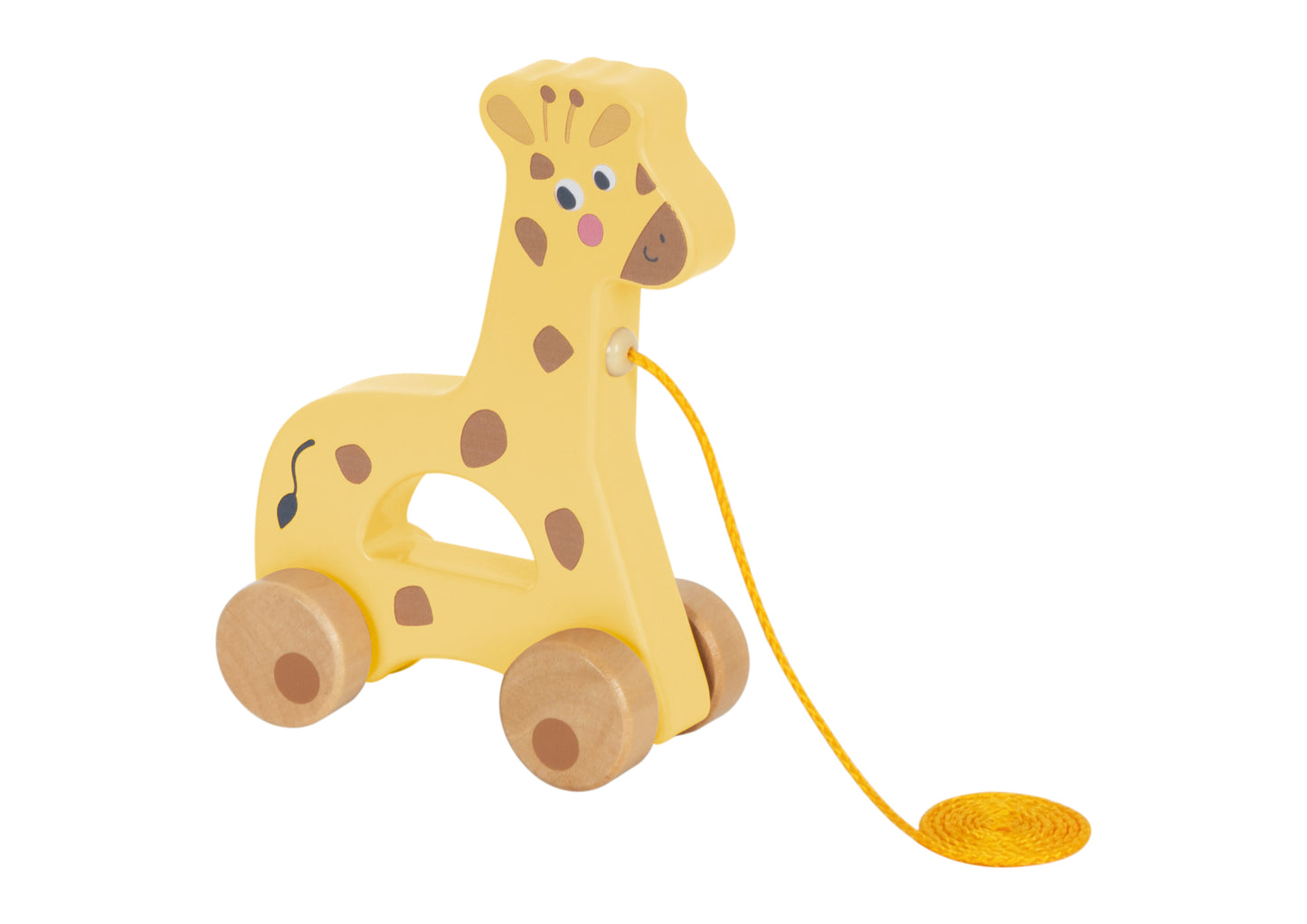 Houten Trekfiguur – Giraffe