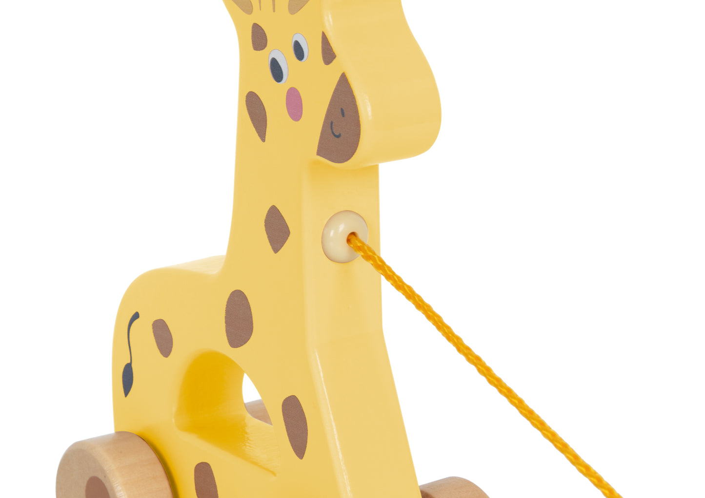 Houten Trekfiguur – Giraffe