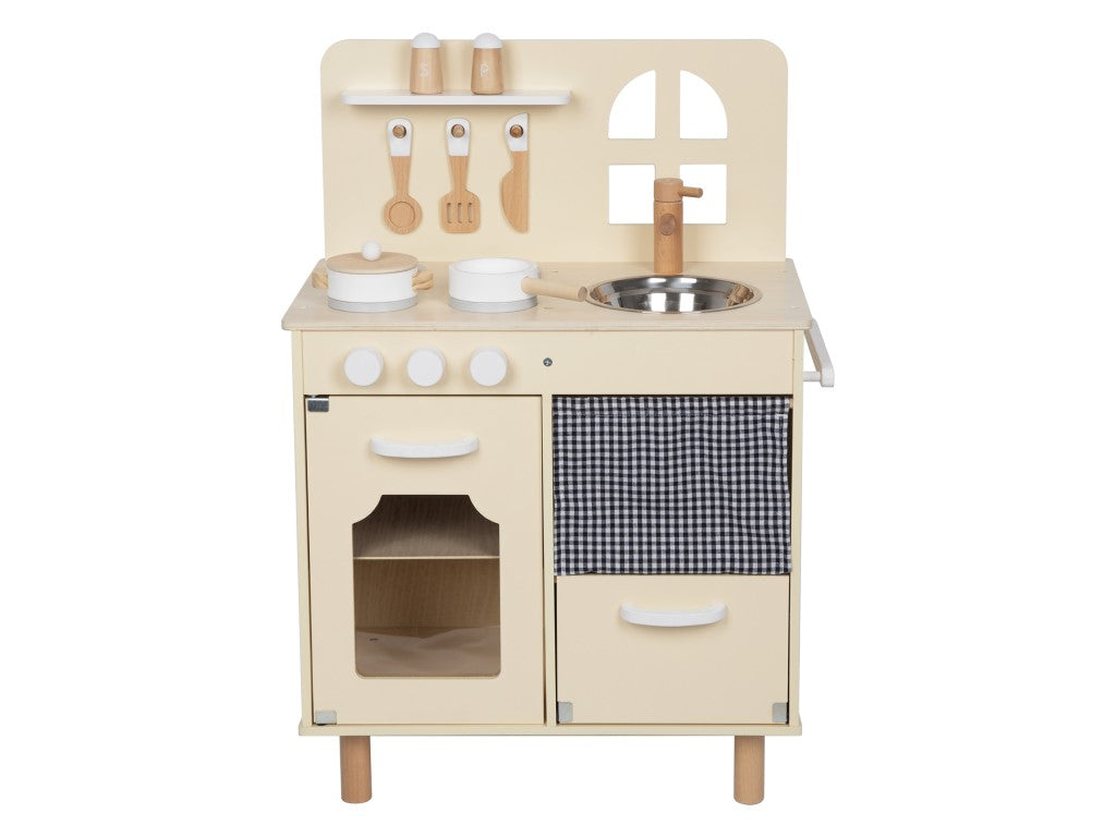 🍳 Houten Kinderkeuken met Accessoires – Educatief Speelgoed