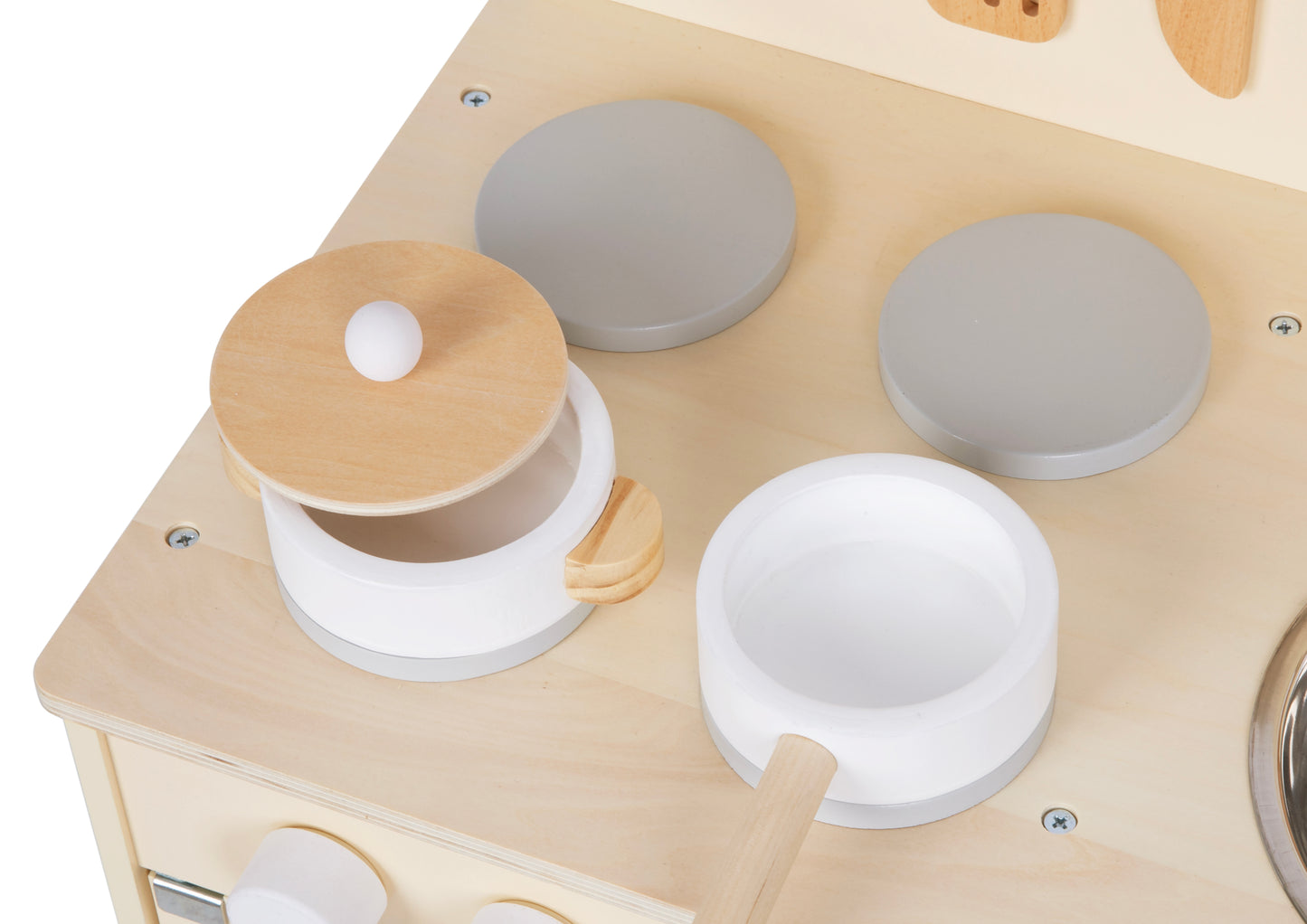 🍳 Houten Kinderkeuken met Accessoires – Educatief Speelgoed