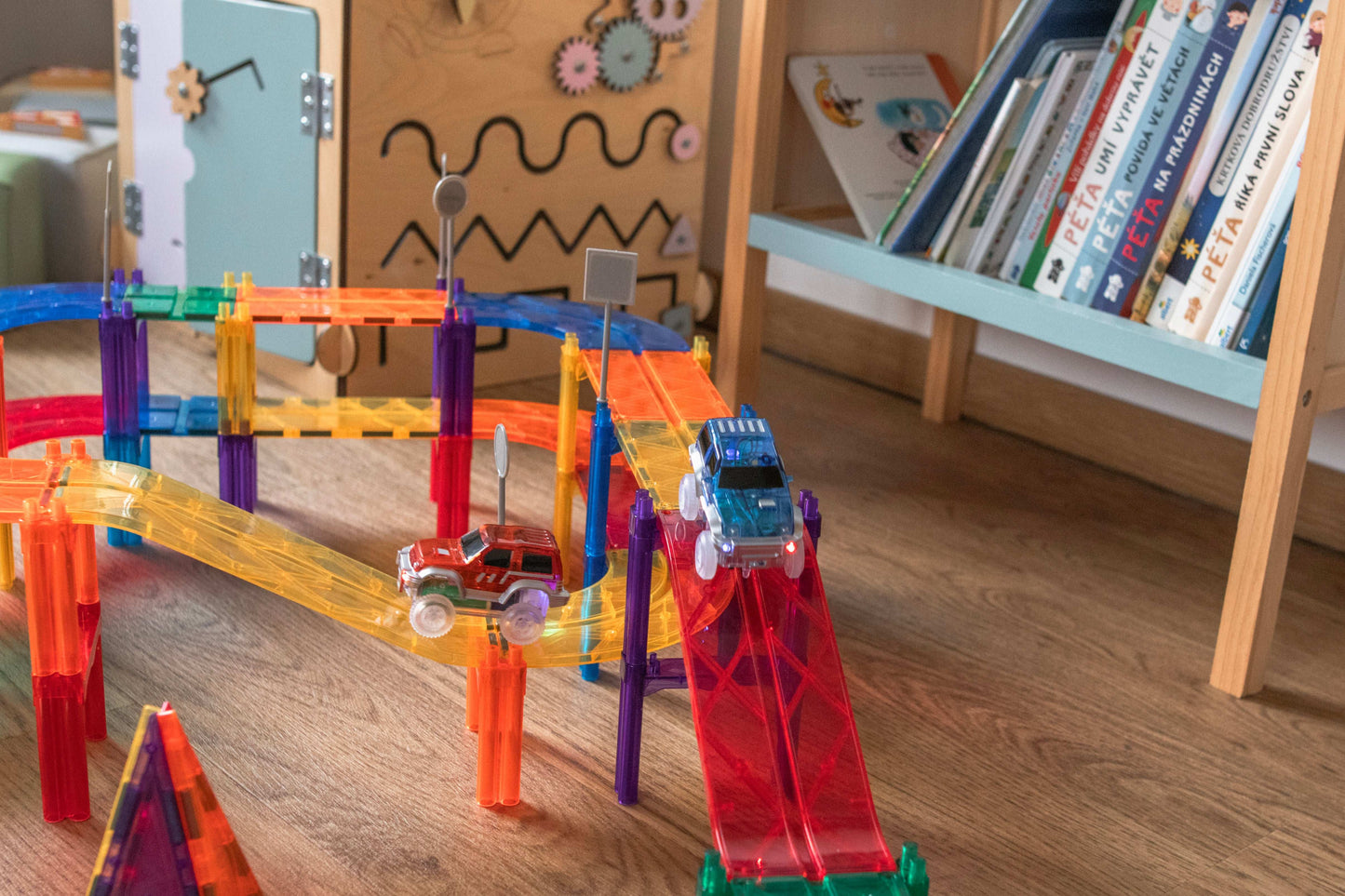 Magnetisch Creatief Bouwpakket met auto's - 100 pcs