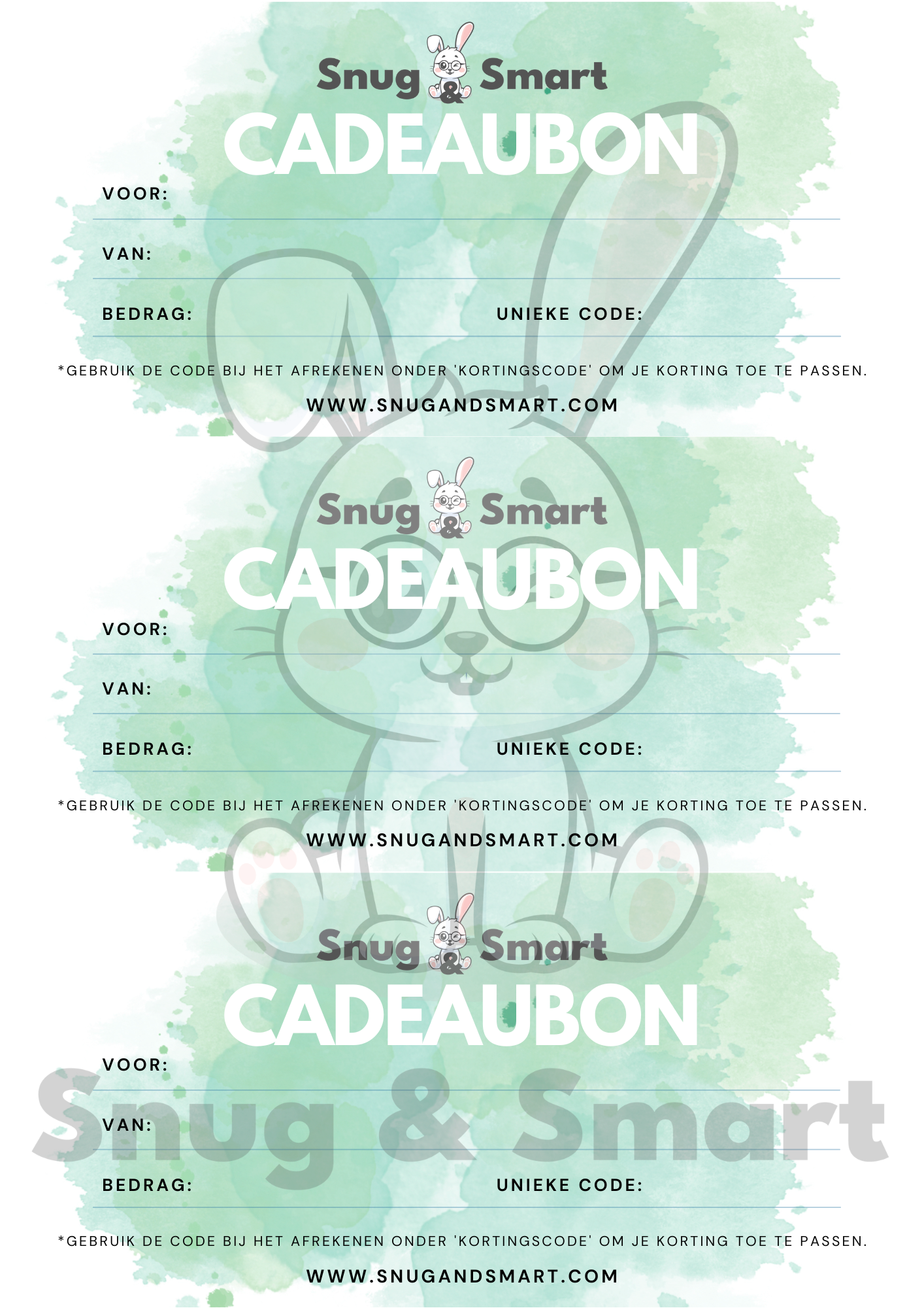Snug & Smart CADEAUBON
