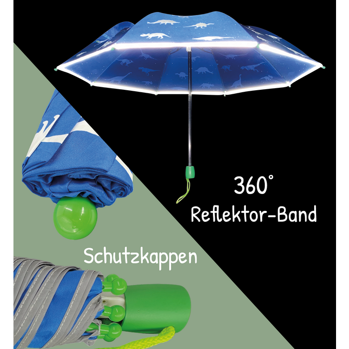 đŠ HECKBO Kinderparaplu â Dinosaurus | Magische Kleurverandering bij Regen