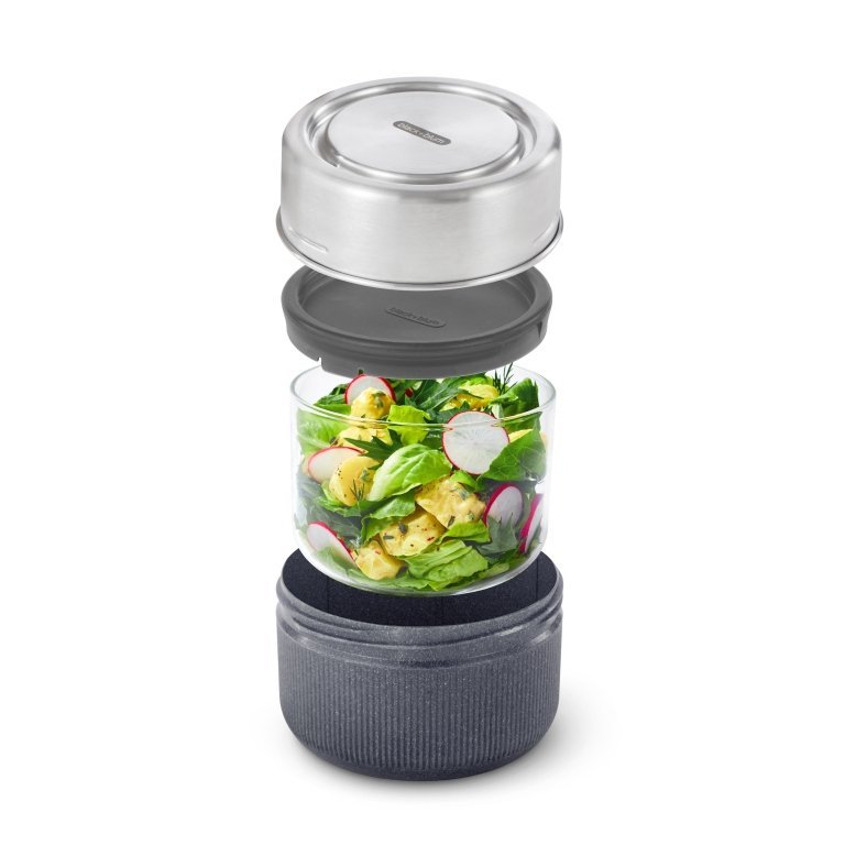 Black+Blum Glass Lunch Pot – 0,6 L | Lekvrij & Magnetronbestendig