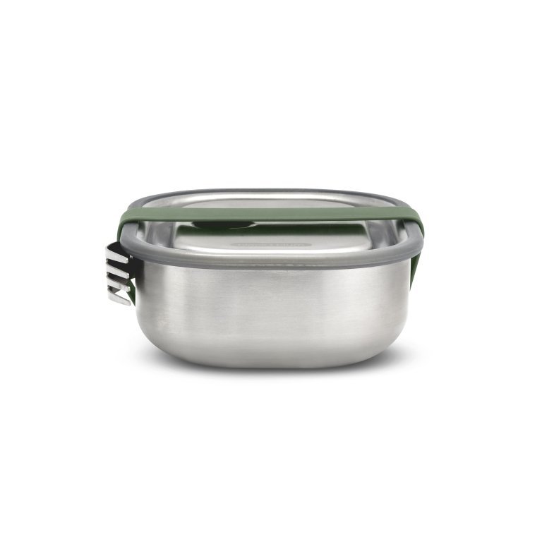 Black+Blum Lunchtrommel – 0,6 L | Lekvrij, Stijlvol & Praktisch | Inclusief Vork & Verdeelvak