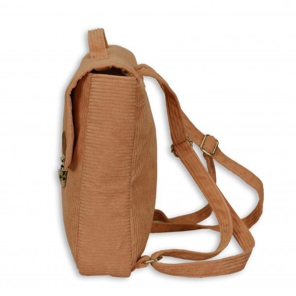 byASTRUP® Retro Rugzak – Corduroy | Voor iPad, Etui & A4 | 27,5x22x7 cm