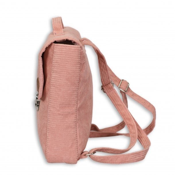 byASTRUP® Rugzak – Roze | Retro Corduroy | Voor iPad, Etui & A4-schetsblok
