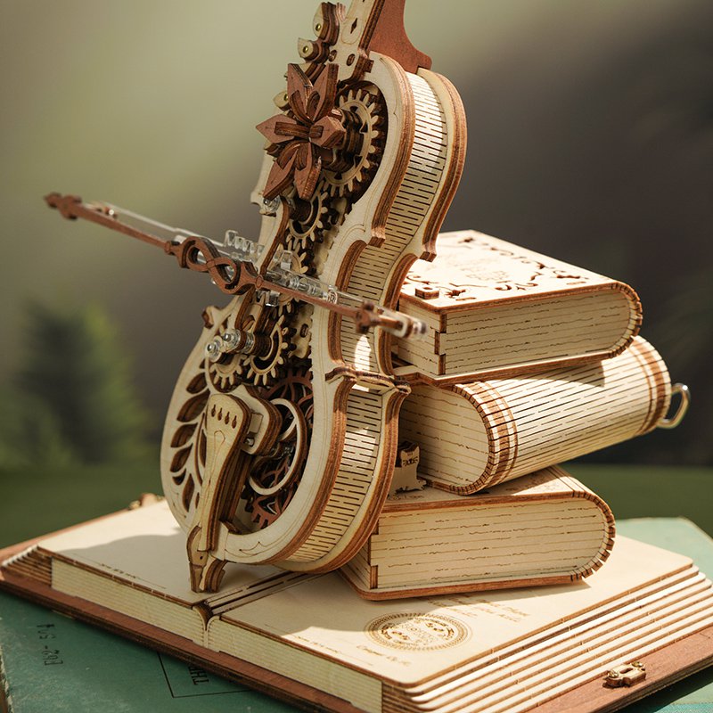 Houten 3D Puzzel Magic Cello