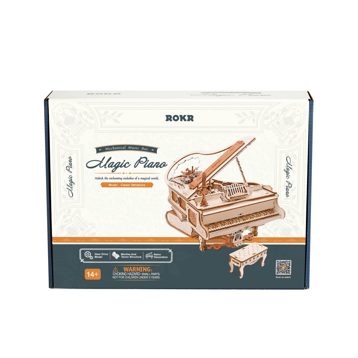 Hout 3D Puzzel Magic Piano