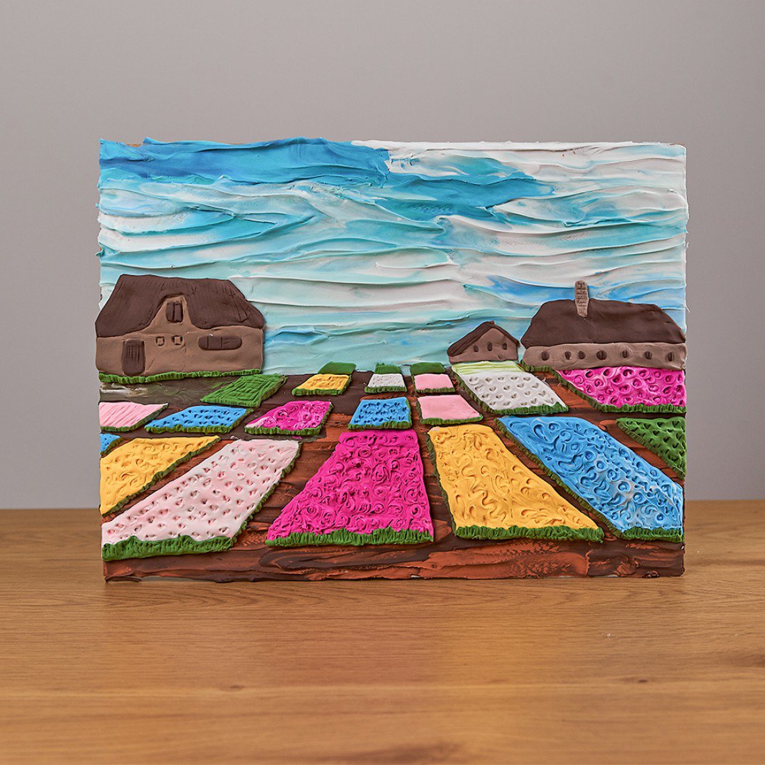 3D foamklei Flower Beds In Holland