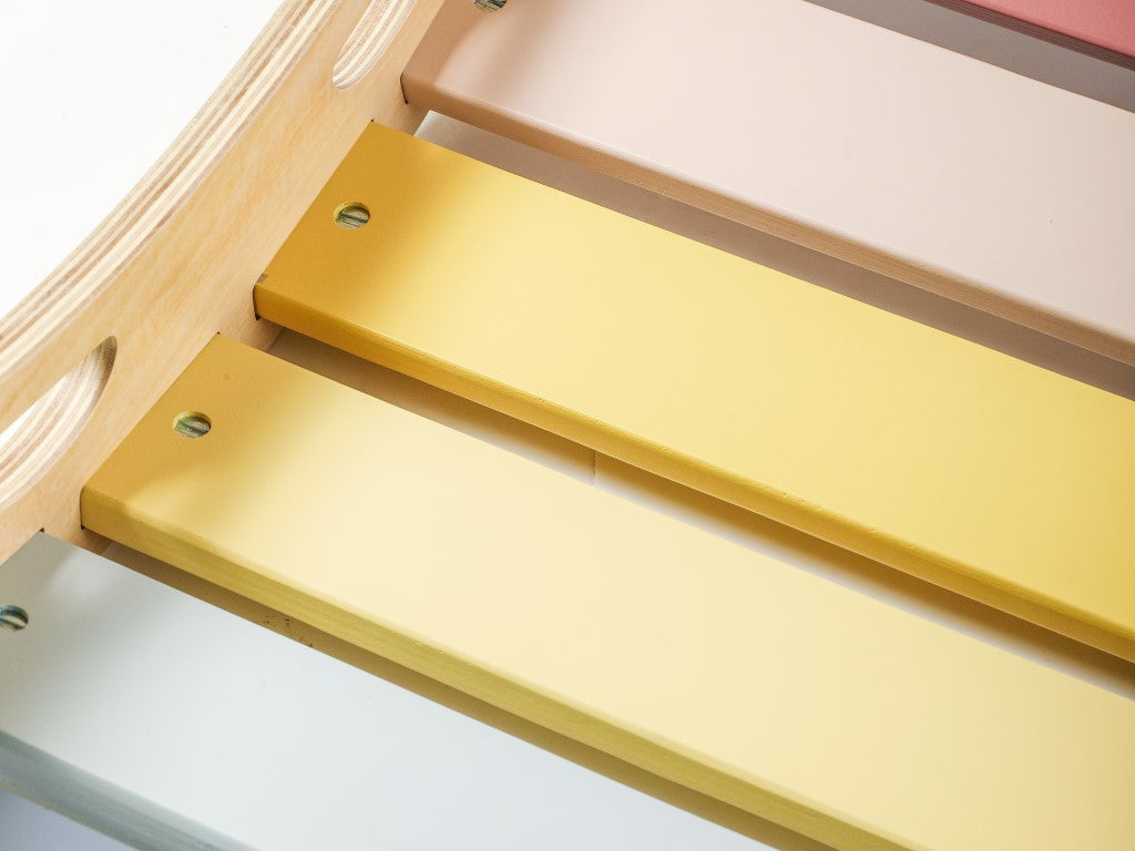 Houten Montessori Schommel 5-in-1 – Speel, ontdek en groei 🌈🌿