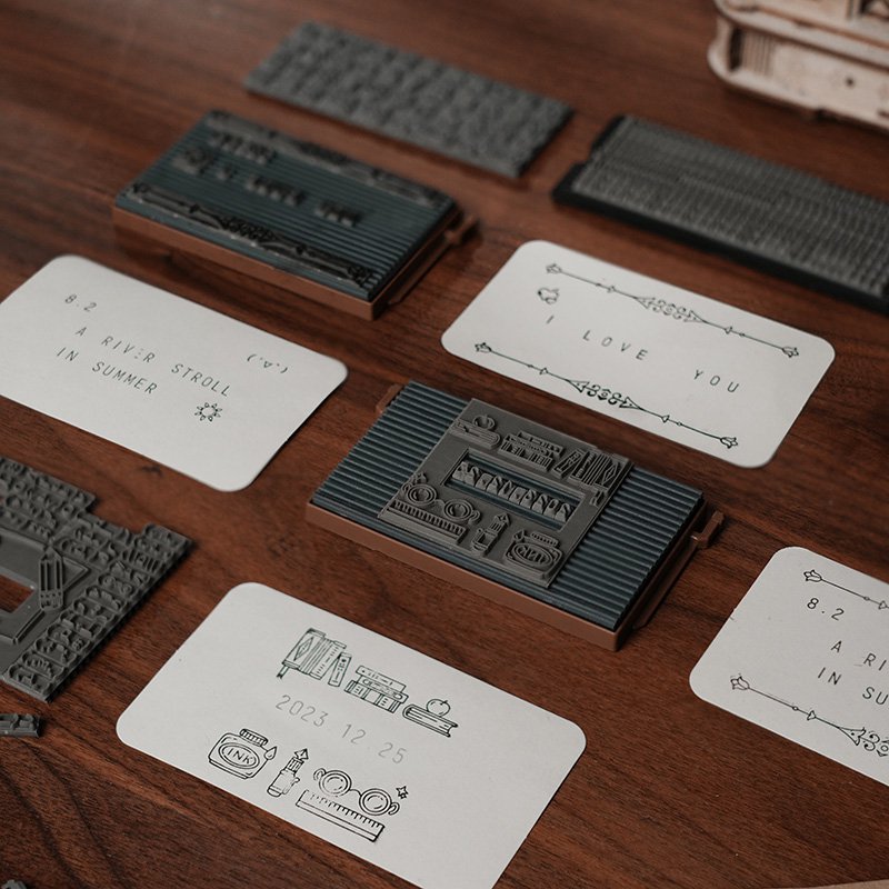 3D Houten Puzzel Printing Press
