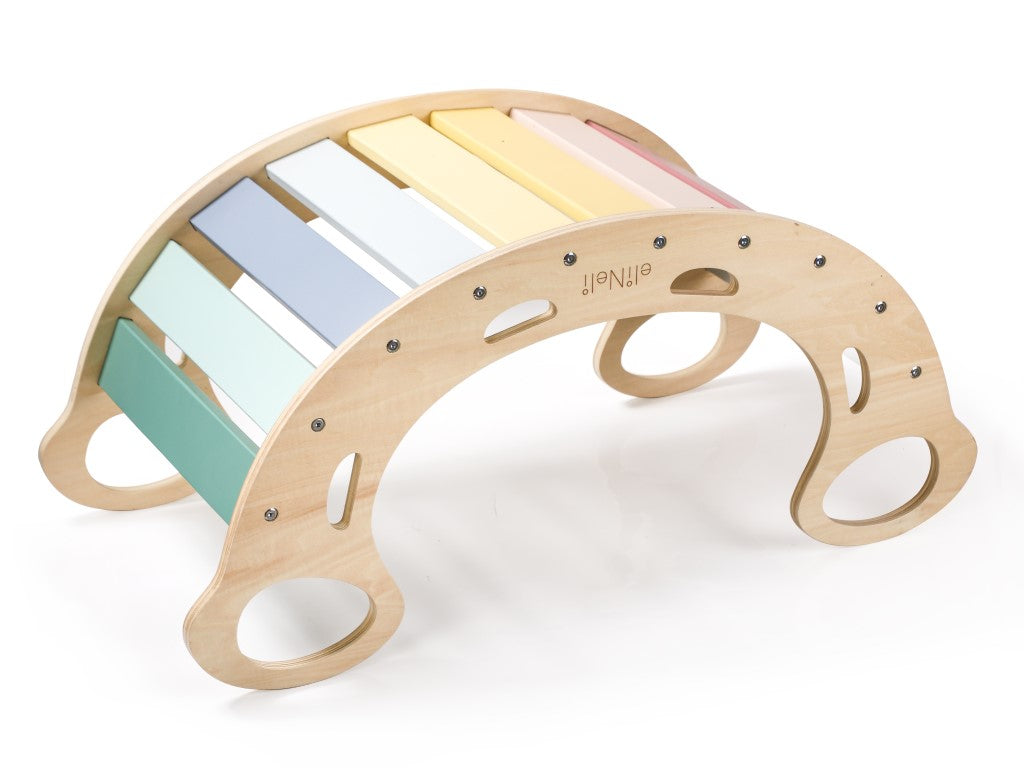 Houten Montessori Schommel 5-in-1 – Speel, ontdek en groei 🌈🌿