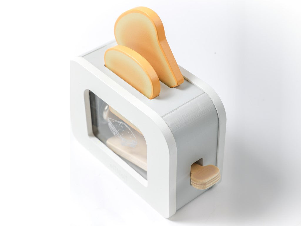 🥪 Houten Speelgoedbroodrooster met Accessoires