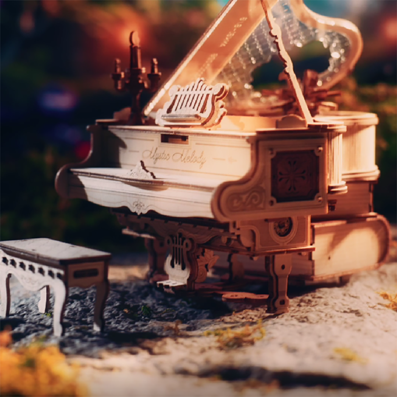 Hout 3D Puzzel Magic Piano