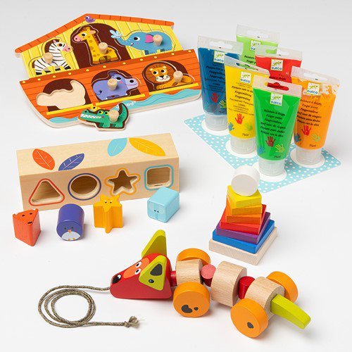 Finn’s Toy Box – Schattig & Educatief Kraamcadeau voor Baby’s (0–3 maanden)