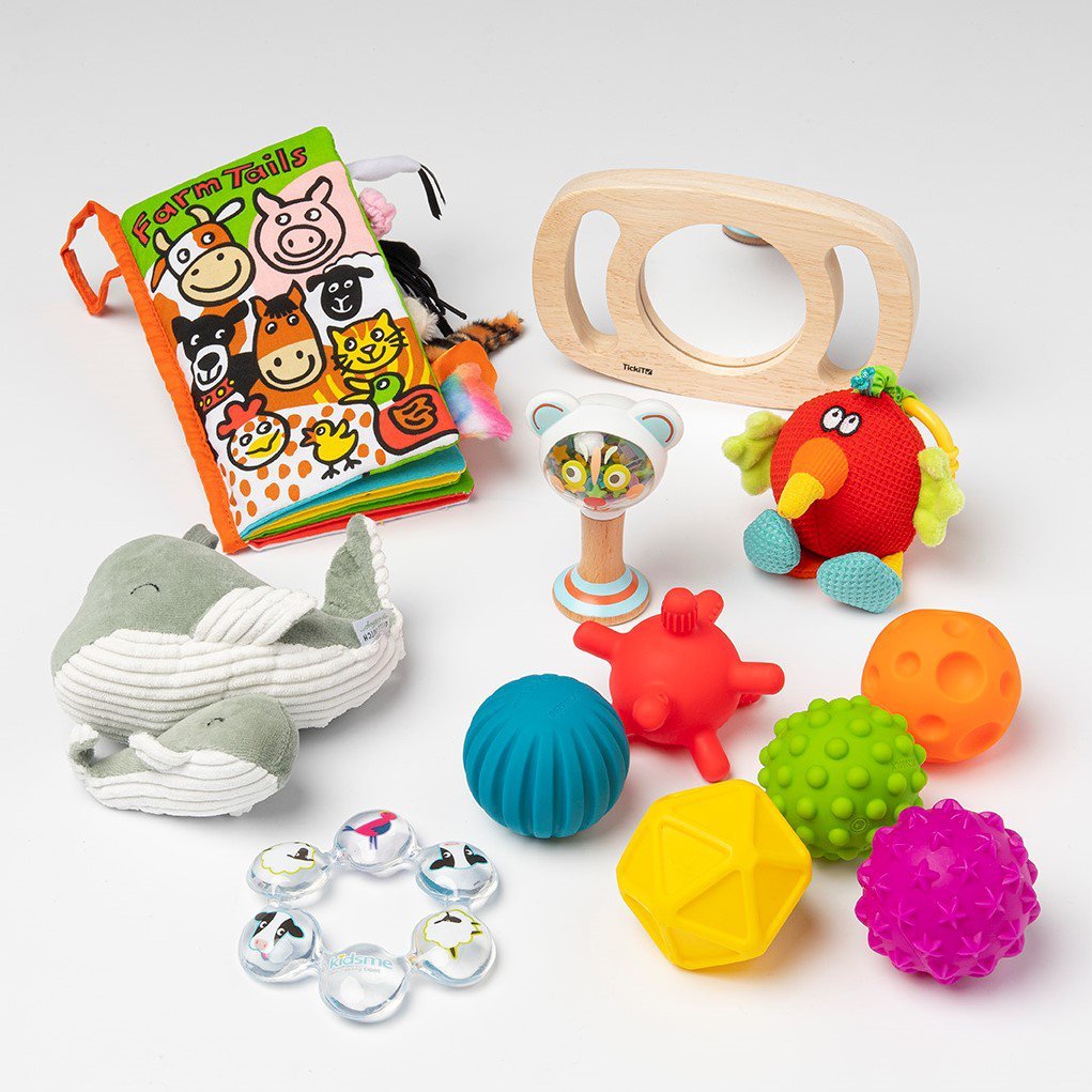 Finn’s Toy Box – Schattig & Educatief Kraamcadeau voor Baby’s (0–3 maanden)