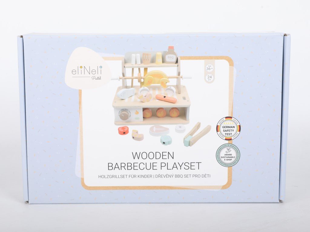 Houten BBQ Set