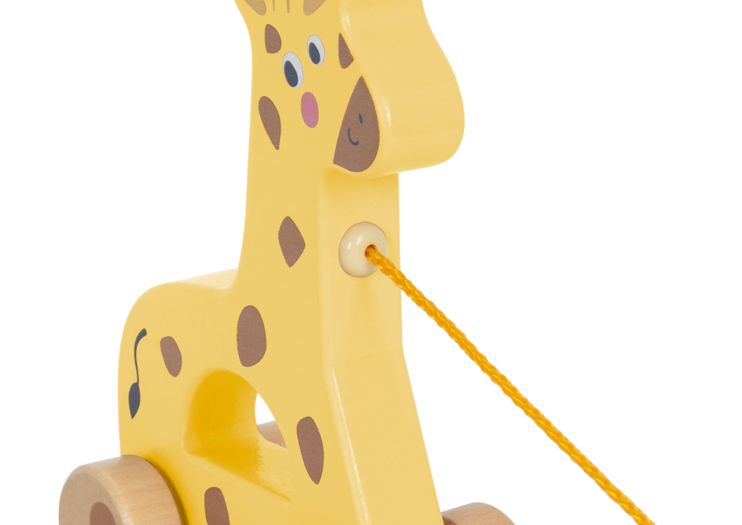 Houten Trekfiguur – Giraffe