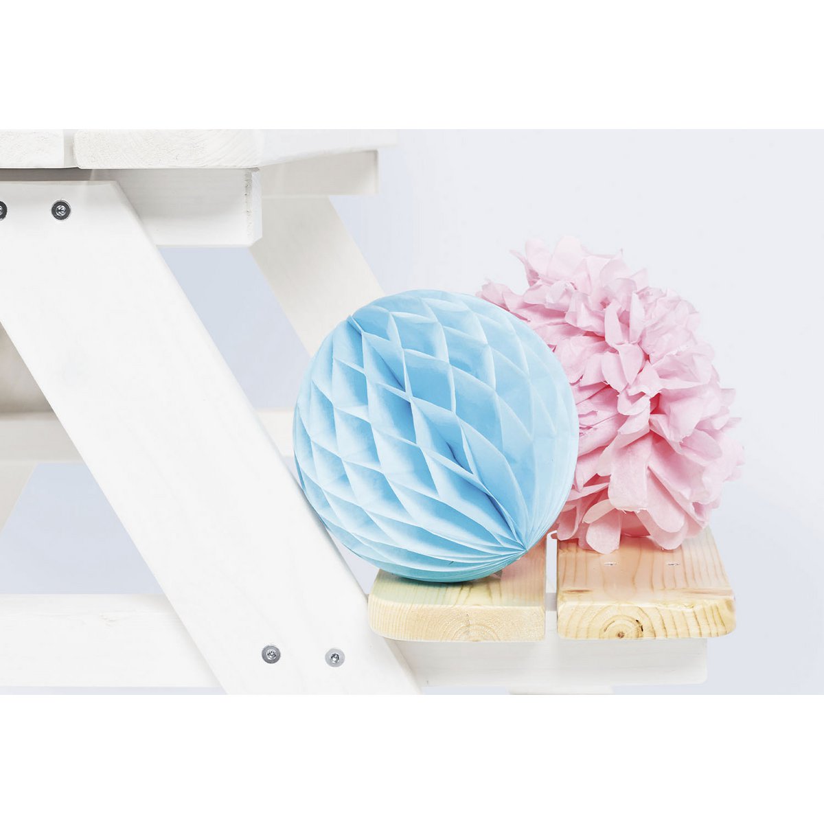 Kinderpicknickbank 'Nicki für 4', wit - VOF Snug & Smart