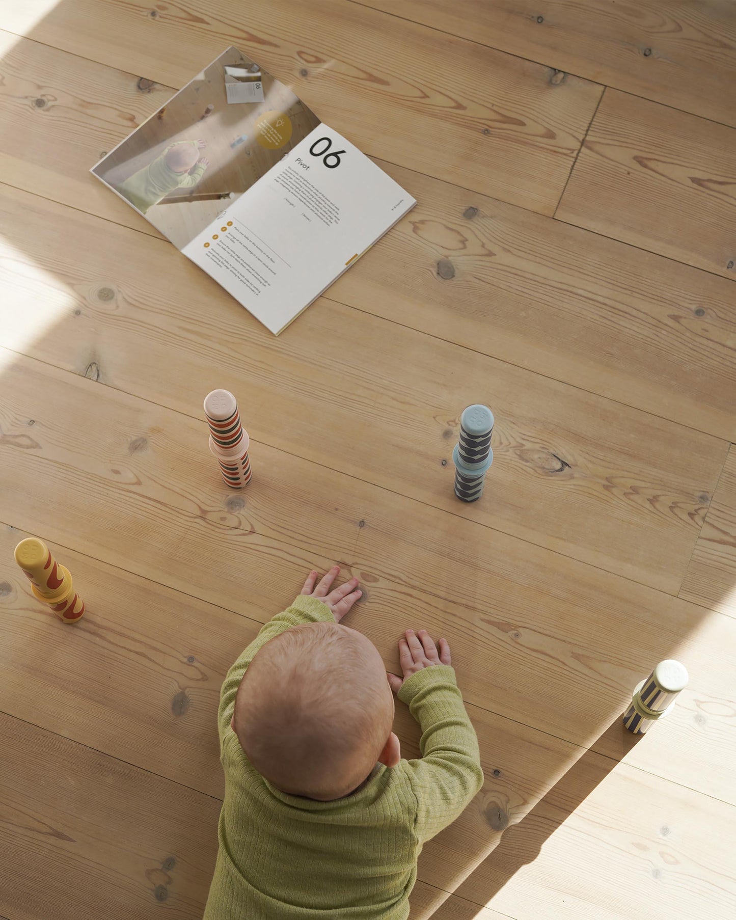 Rammelstokken met patronen – sensorisch speelgoed voor baby’s