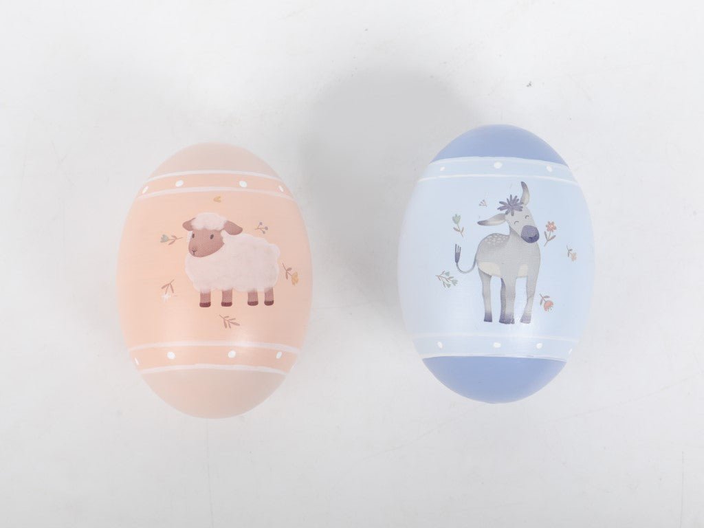 Houten Muziekinstrumenten Set voor Kinderen – 5‑delig met Boerderijthema (12m+) - VOF Snug & Smart