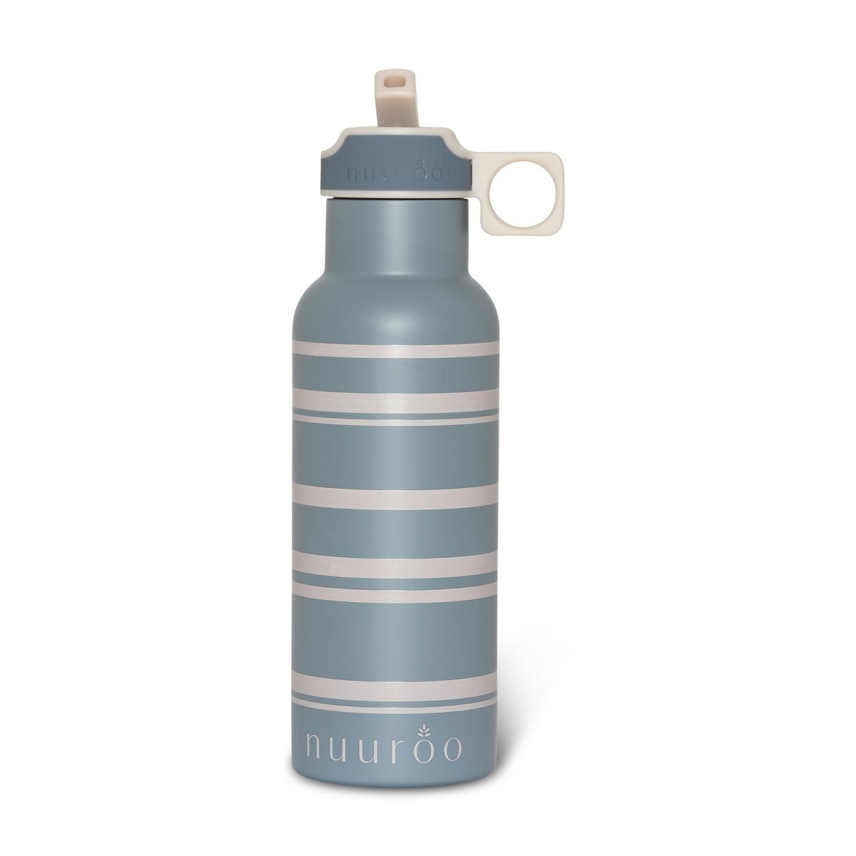 Nuuroo Waterfles – Blauwe Streep | 500 ml | Roestvrij Staal