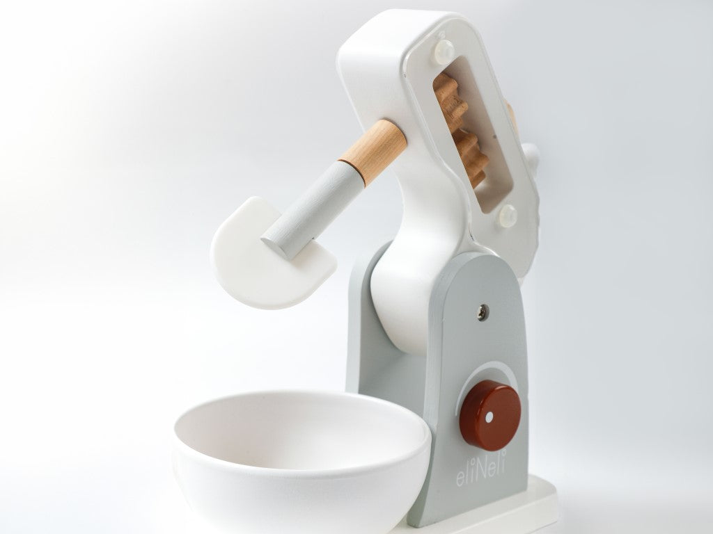 🍪 Houten Speelgoedmixer met Accessoires