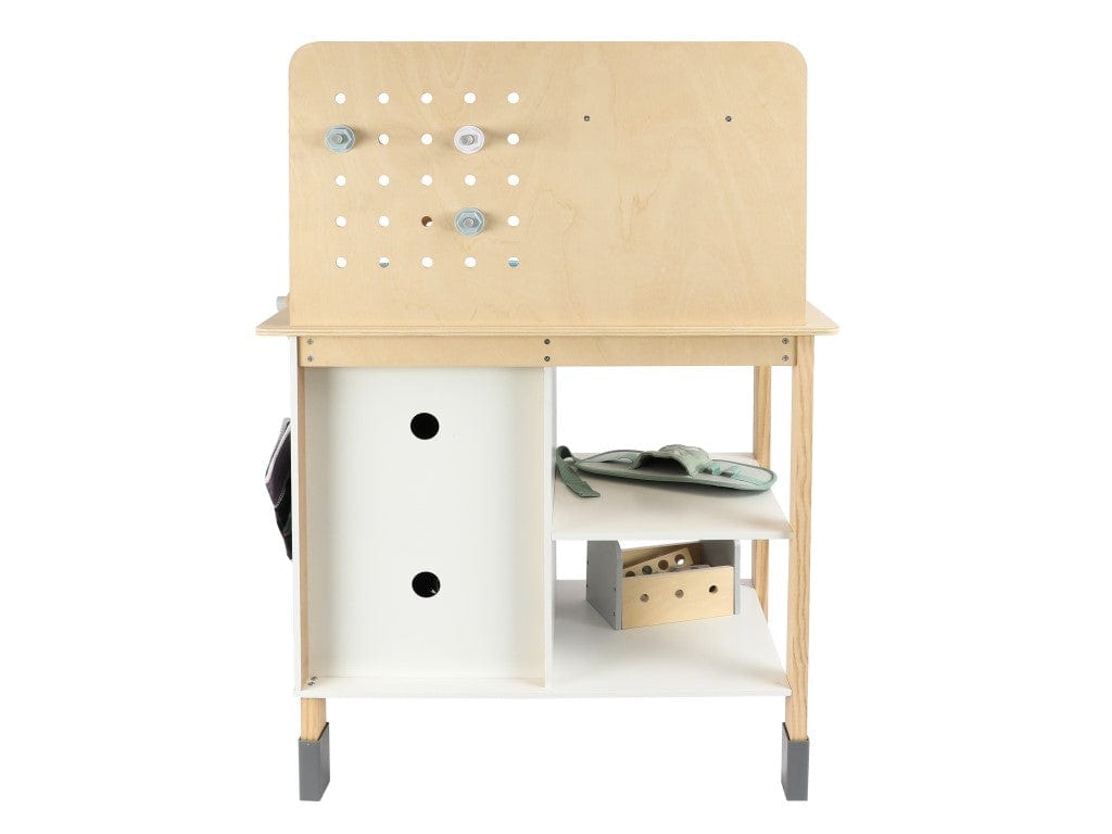 🔧 XXL Houten Werkbank voor Kinderen met Gereedschapsriem & Geluidseffecten | 75-delig