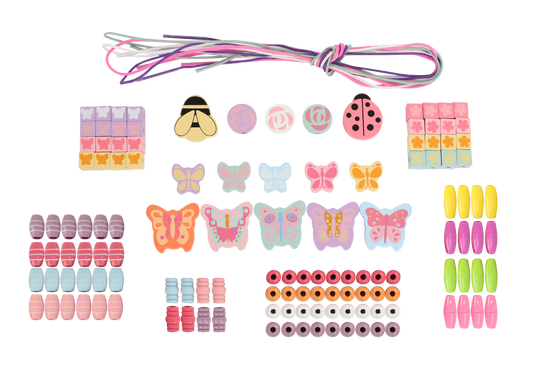 Set Houten Kralen voor Kinderen - 122 Stuks