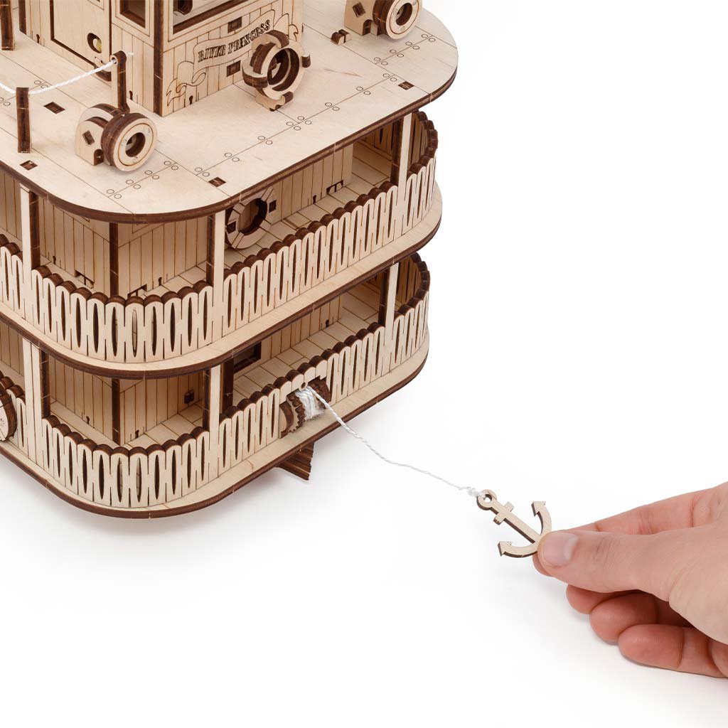 3D Houten Puzzel Paddle River