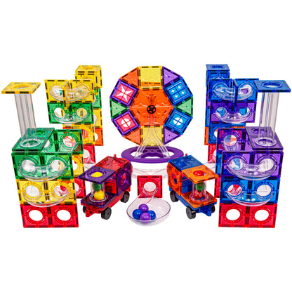 Magnetische Bouwset – Ballenbaan 222 stuks + Lichtgevende Ballen