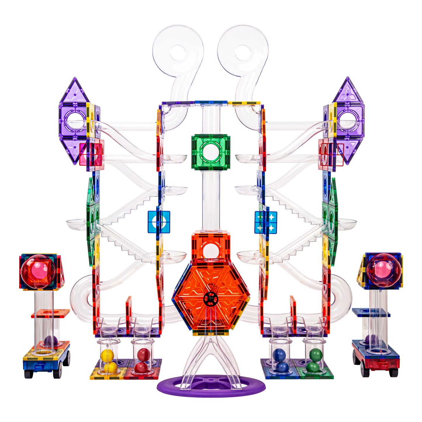 Magnetische Bouwset – Ballenbaan 222 stuks + Lichtgevende Ballen